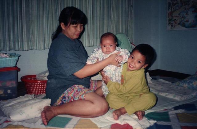 My younger brother was born.