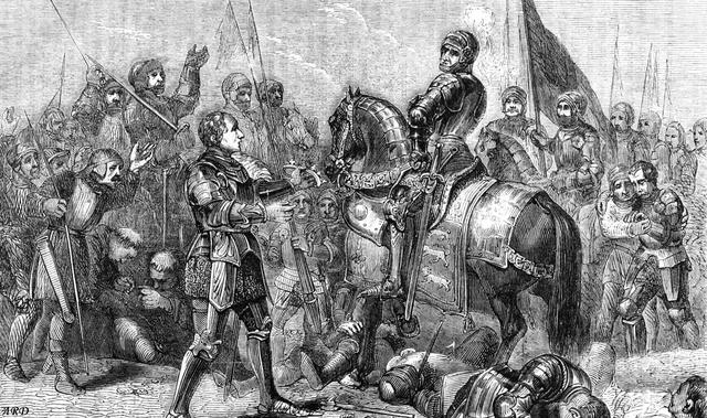 Sir William Gardynyr Kills King Richard III at the Battle of Bosworth in 1485