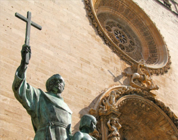 Enters Franciscan Order