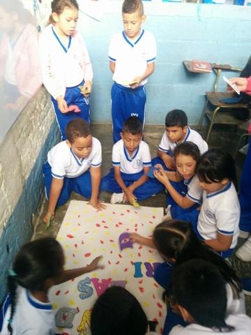 Elaboracion del letrero y entrega - Grado tercero