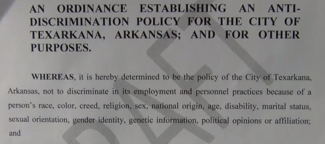 Texarkana, AR passes new anti-discrimination ordinance