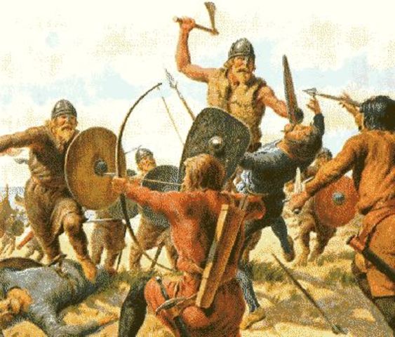 Invallen van de vikingen - Rood