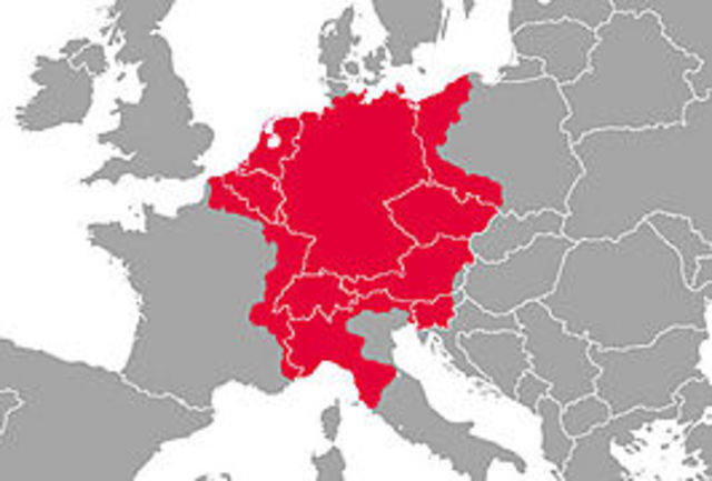 Ontstaan van het heilige Roomse Rijk - Blauw