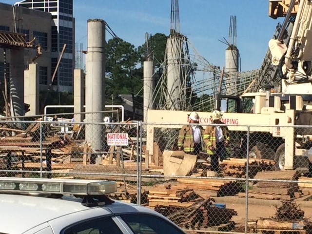 9 injured in construction site collapse near Willis Knighton