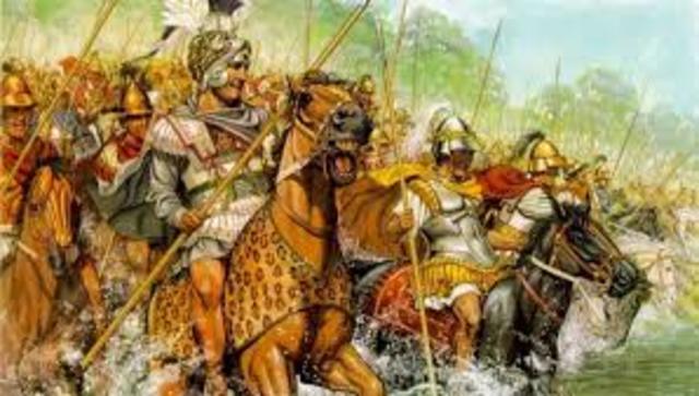 Alexander's first battle with Persia.