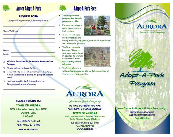 Inaugural Adopt-A-Park in Aurora - The Arboretum