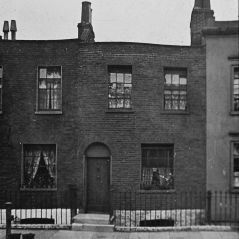 He lived with his family in London