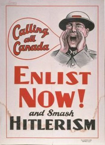 Canada declares war on Germany