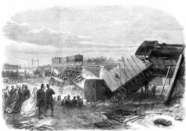 Dickens suffered a railway accident