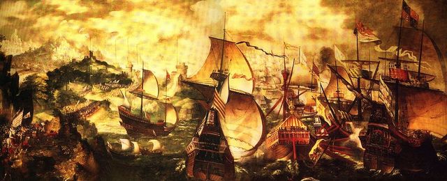 England defeats the Spanish Armada