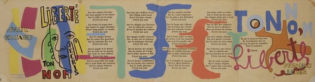 1942 "Liberté" de Paul Eluard