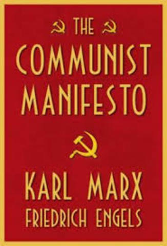 Karl Marx and Friedrich Engels published the communist Manifesto