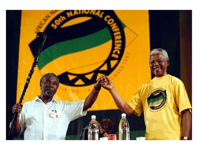 Becomes president of ANC
