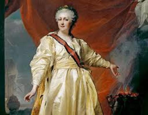 Catherine the Great becomes Czarina of Russia