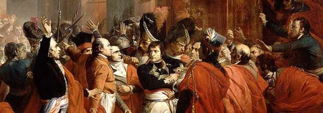 Golpe de Estado de Napoleón con apoyo de los militares. Inicia el Consulado.