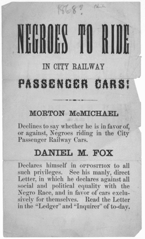 Philadelphia Mayoral Candidate Broadside