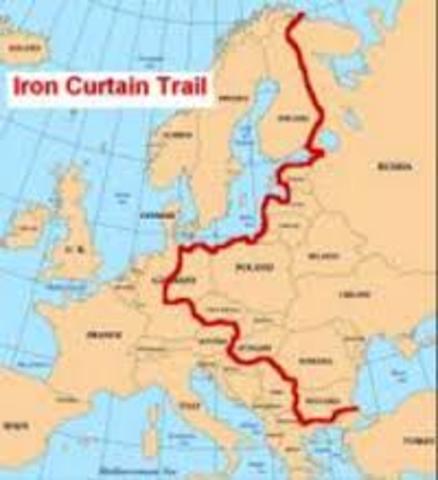 The "Iron Curtain" was created