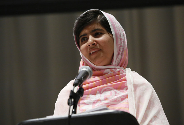 Malala makes her first public appearance