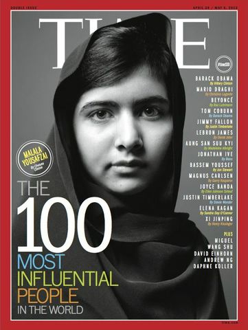 Malala is in the TIME Magazine