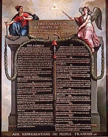 Aprobación de la Declaración de los Derechos del Hombre y del Ciudadano