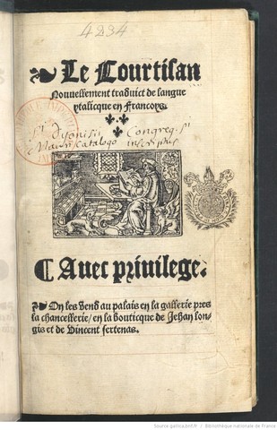 "Le livre du courtisan"