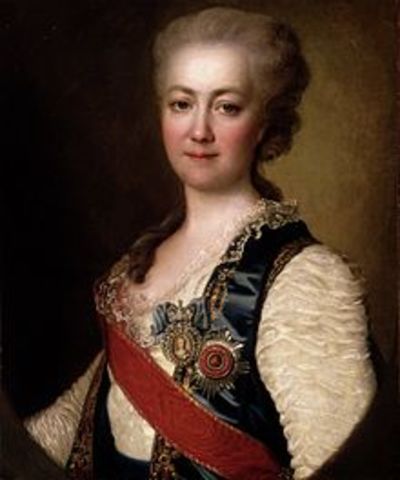 Catherine the great becomes czarina of Russia
