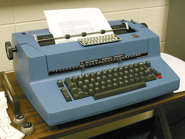 IBM Blue Typewriter 1983