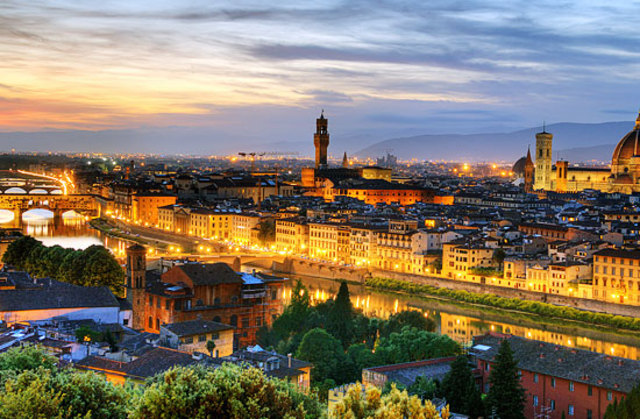 Chegada a Florença