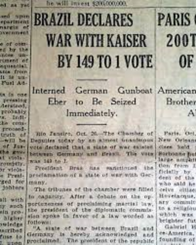 Brazil declares war on Germany