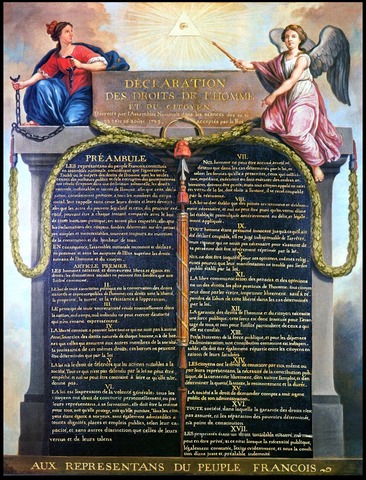 Aprobación de la Declaración de los Derechos del Hombre y del Ciudadano