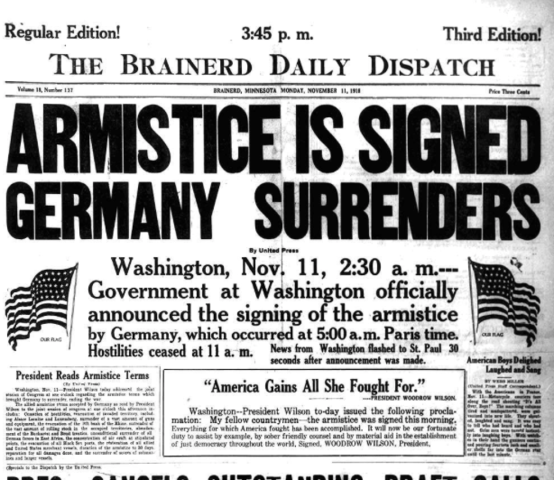 The WWI Armistice