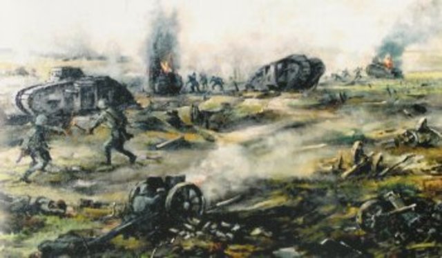 British tanks won a victory at Cambrai