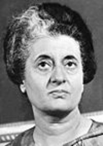 Indira Gandhi becomes Prime Minister