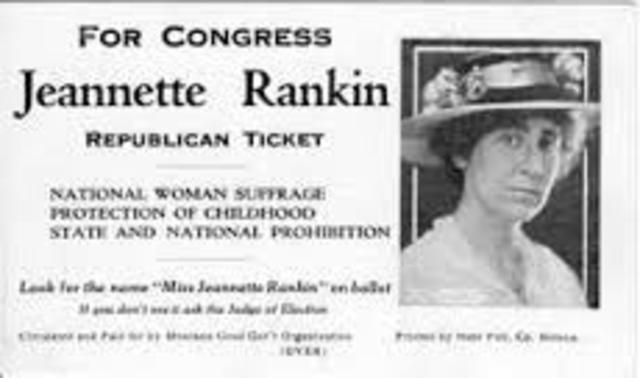 1st women elected to Congress