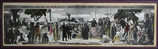 Railroad breaks ground in the central pacific