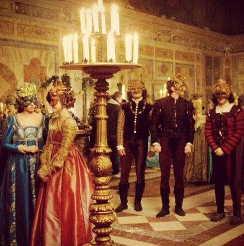 The Montagues crash the Capulets party.