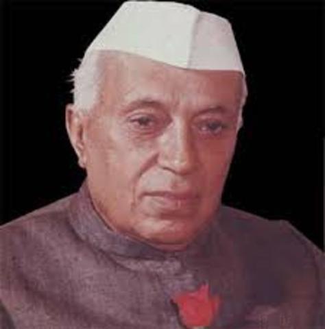 Prime Minister Jawaharlal Nehru dies
