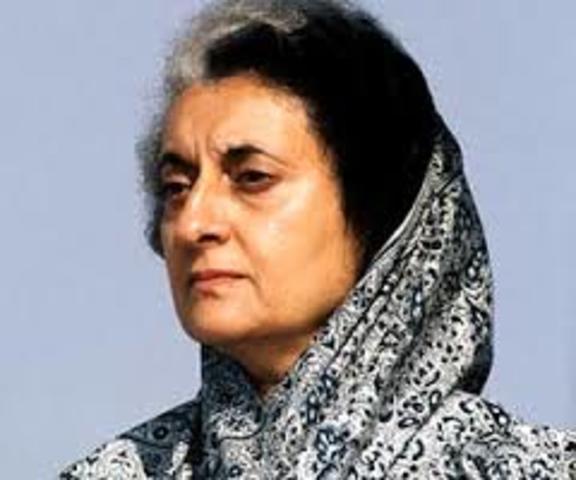 Prime Minister Indira Gandhi