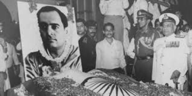 Rajiv Gandhi is assassinated