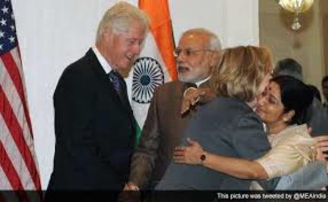 American President Bill Clinton visits India