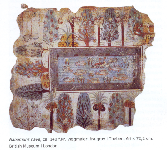 Vægmaleri fra grav i Theben