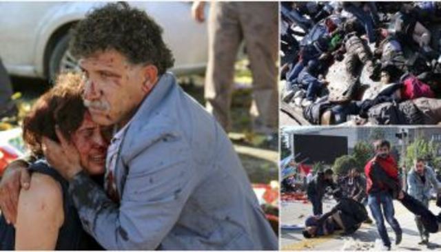 5 explosiones en un centro comercial y varios tiroteos, que dejan un saldo de al menos 5 muertos y 19 heridos.