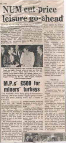 Miner's Support Group Donates Turkeys to Striking Families