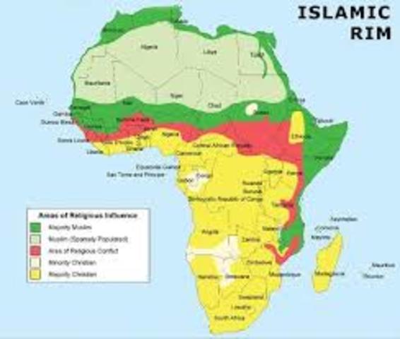 West Africa begins to convert to Islam