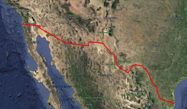 Trump obligaría a México a construir un muro en la frontera