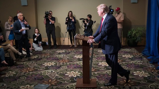 Donald Trump se presenta como un líder providencial para un país en caos