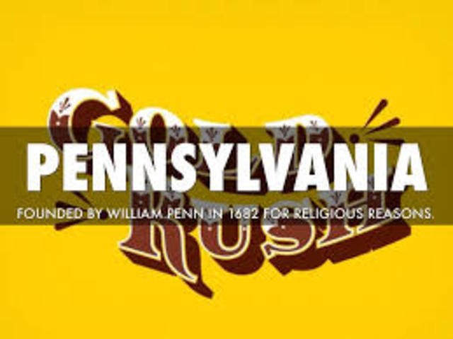 Pennsylvania is established by William Penn.