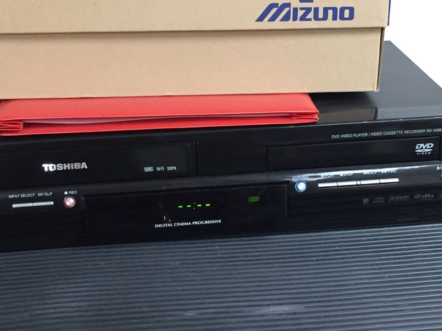 DVD and VHS player