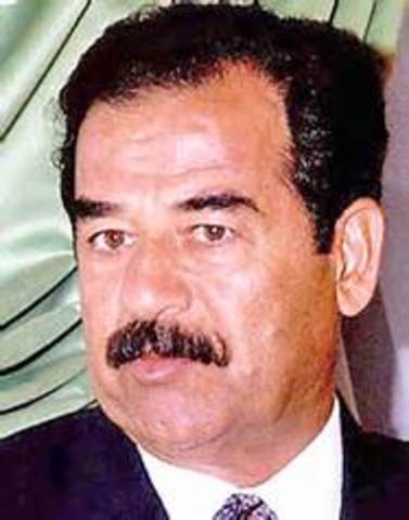 Saddam Hussein becomes president of Iraq