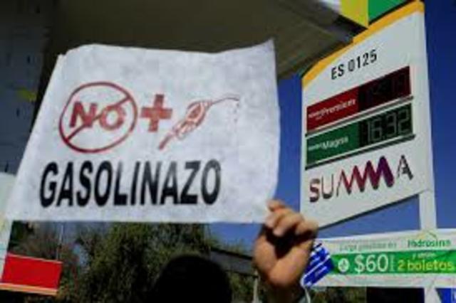 Gasolinazo y manifestacion social
